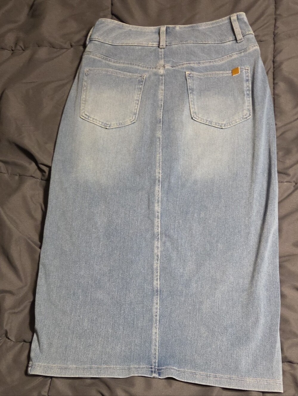 HALARA Light Wash Denim Pencil Skirt - Women's (lots of stretch)